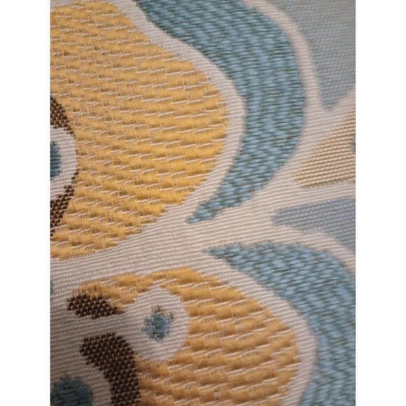 Floral Cottagecore Throw Pillow Embroidered Pattern & Satin Backing - Picture 2 of 8